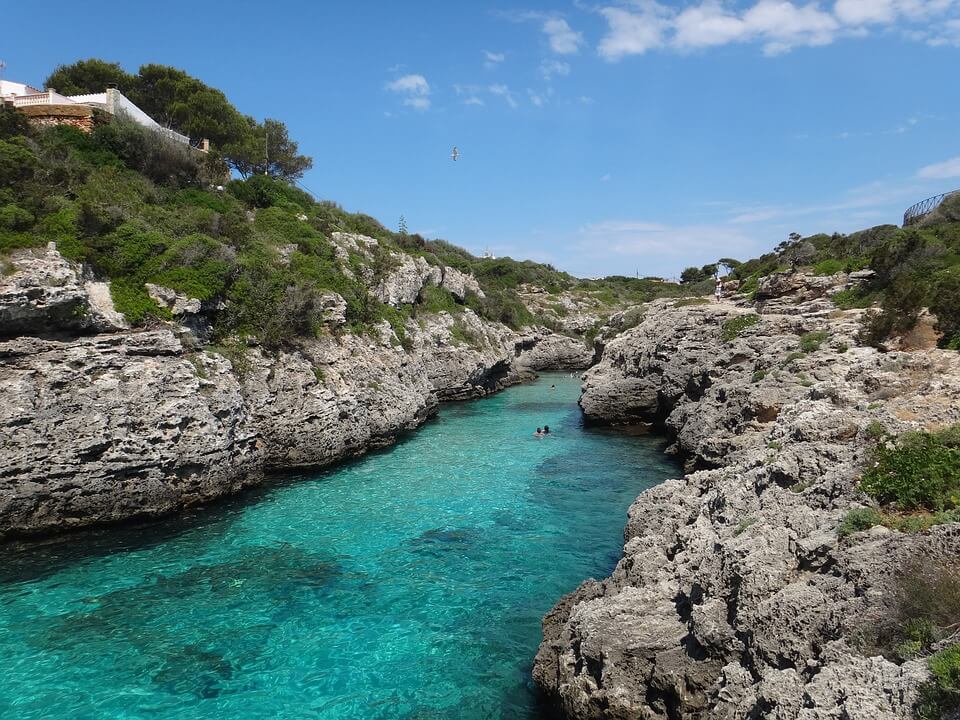 Rutas navegar por Menorca