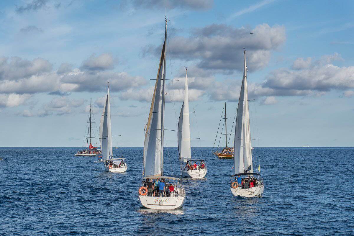 Régates des clubs de voile de Barcelone. BDA Sailing Club, club de voile à Barcelone