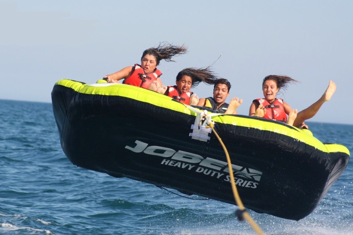 Crazy sofa in Barcelona, watersports and boat rentals with crew in Barcelona