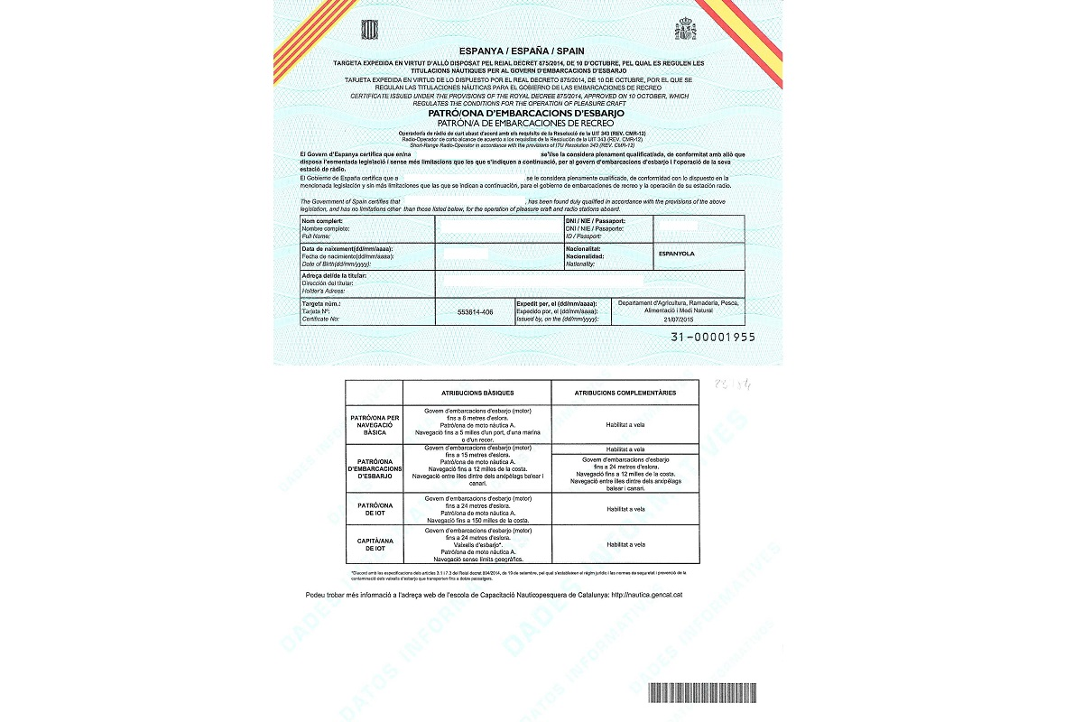 Asesoría náutica en Port Olimpic. Tramitación de títulos náuticos y licencias de navegación