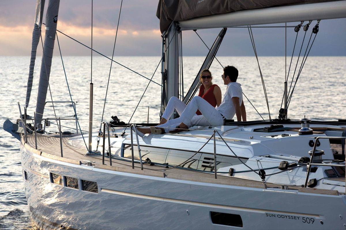 Romantic sailing cruise